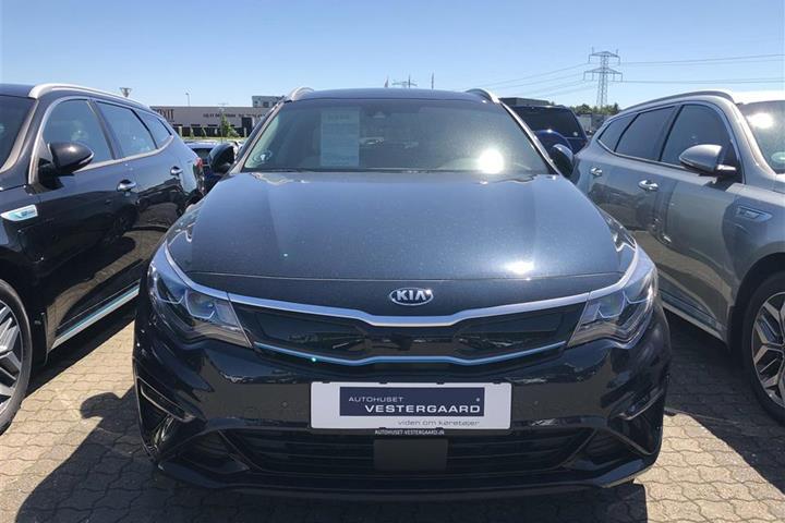 Blå Kia Optima fra 2020