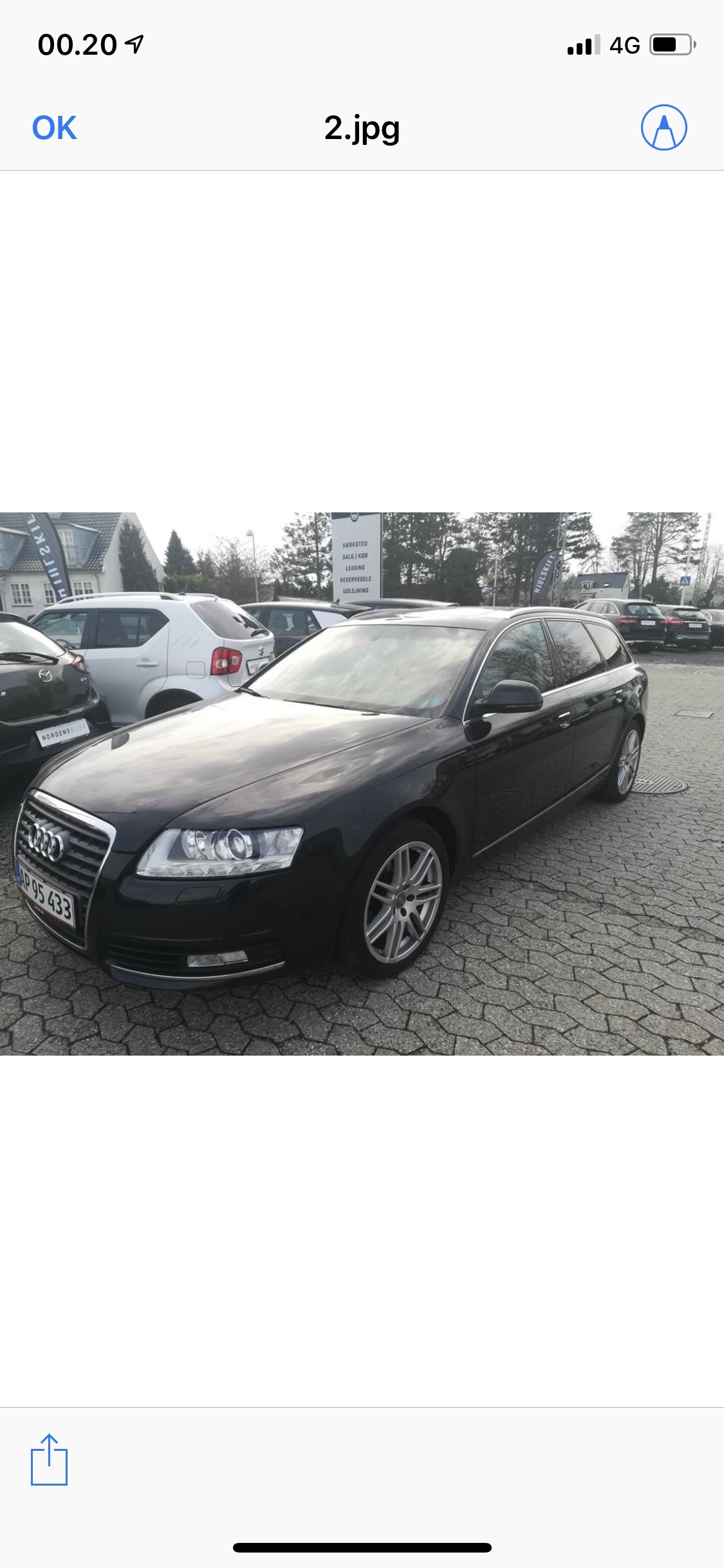 Sort Audi A6 fra 2011
