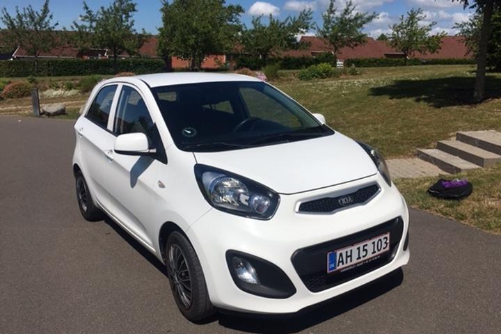 Hvid Kia Picanto fra 2013