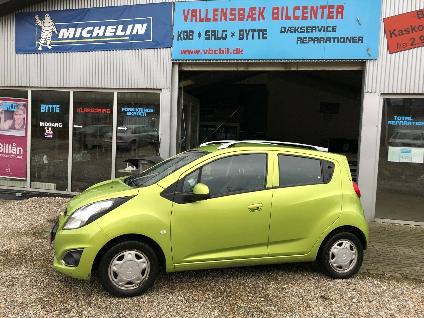 Grøn Chevrolet Spark fra 2013