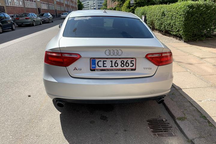 Sølv Audi A5 Sportback fra 2010