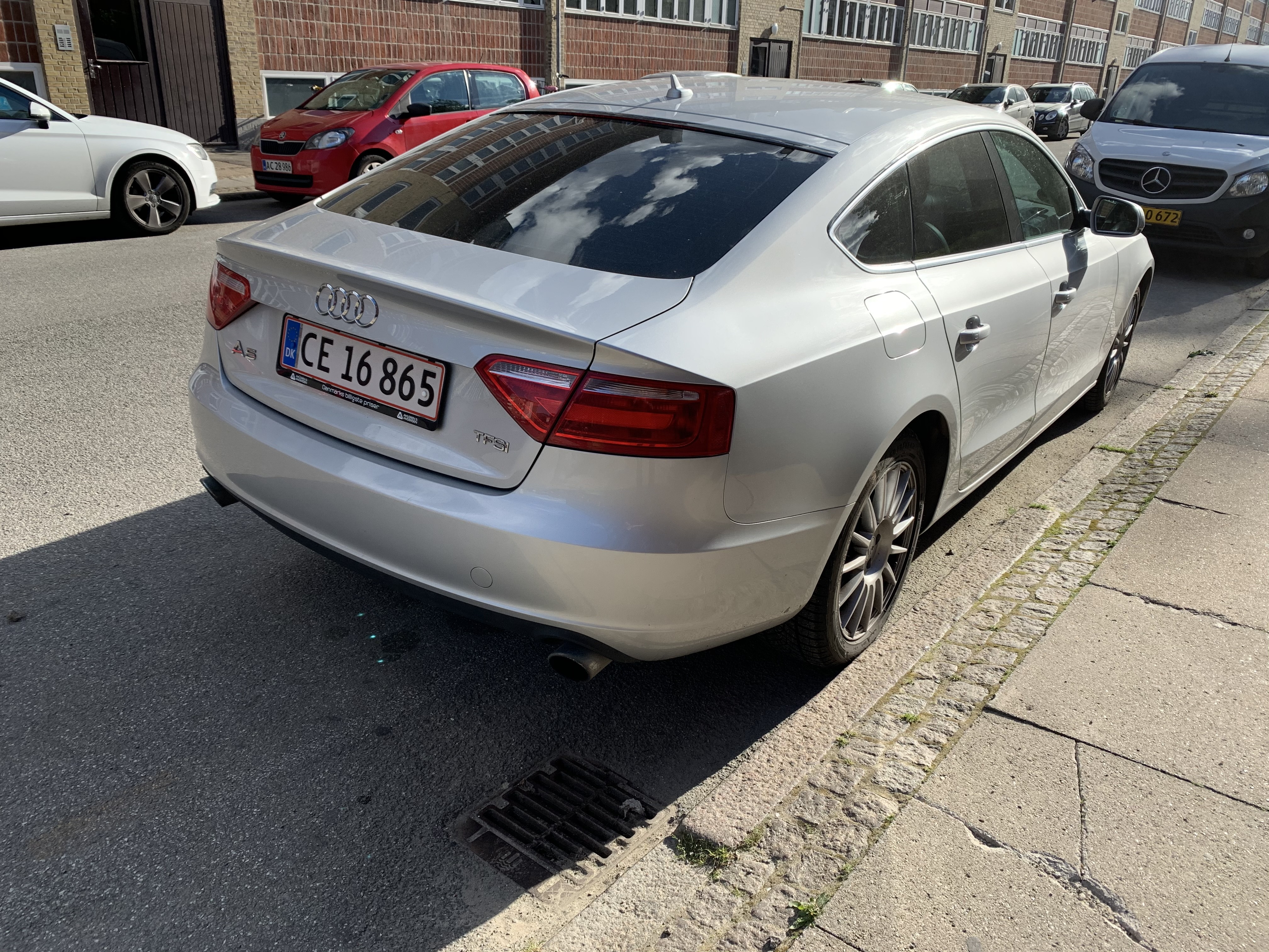 Sølv Audi A5 Sportback fra 2010