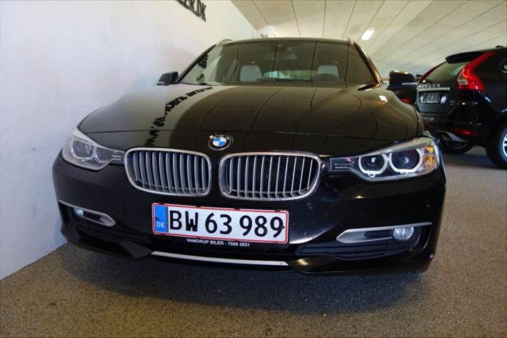 Sort BMW 320d fra 2013