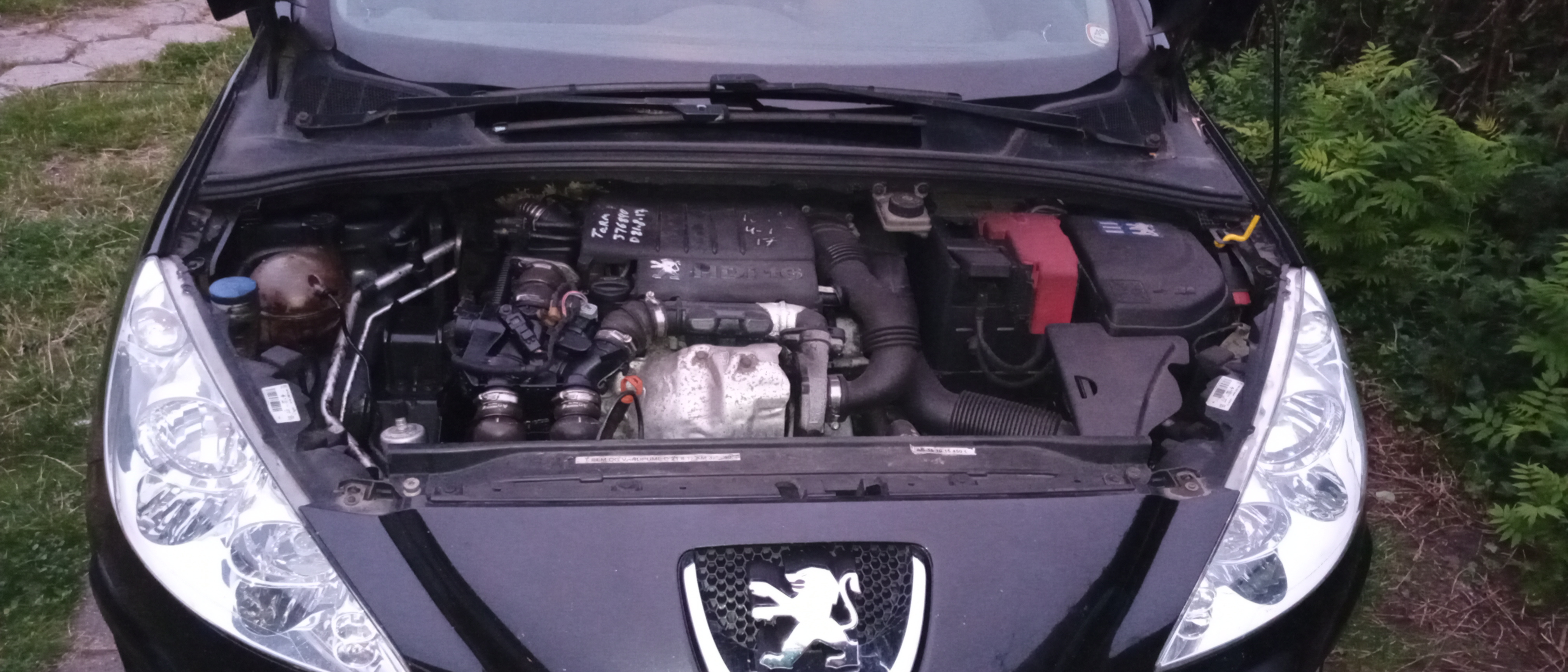 Sort Peugeot 308 fra 2008