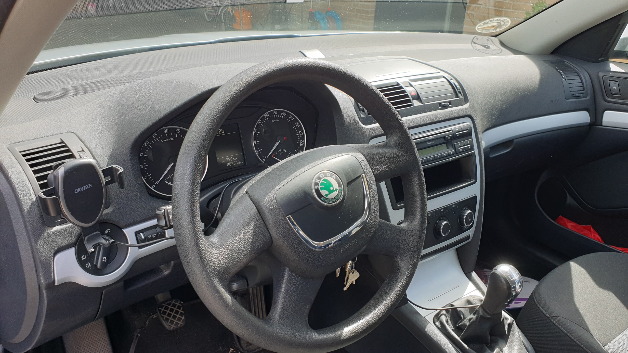 Sølv Skoda Octavia fra 2010