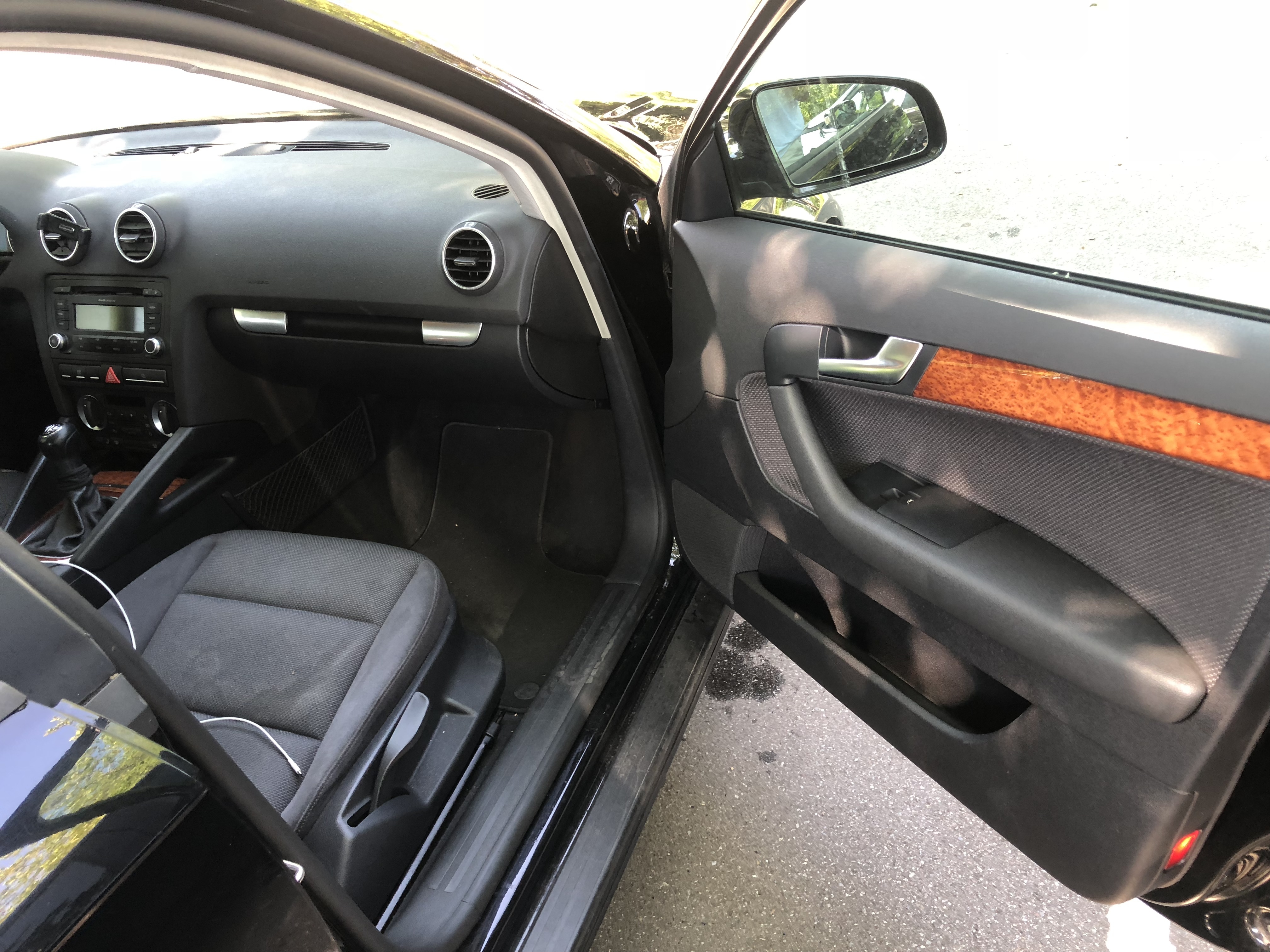 Sort Audi A3 fra 2008