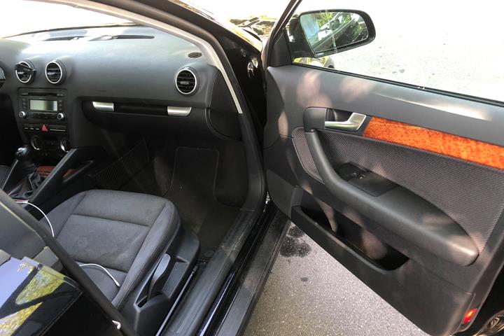 Sort Audi A3 fra 2008