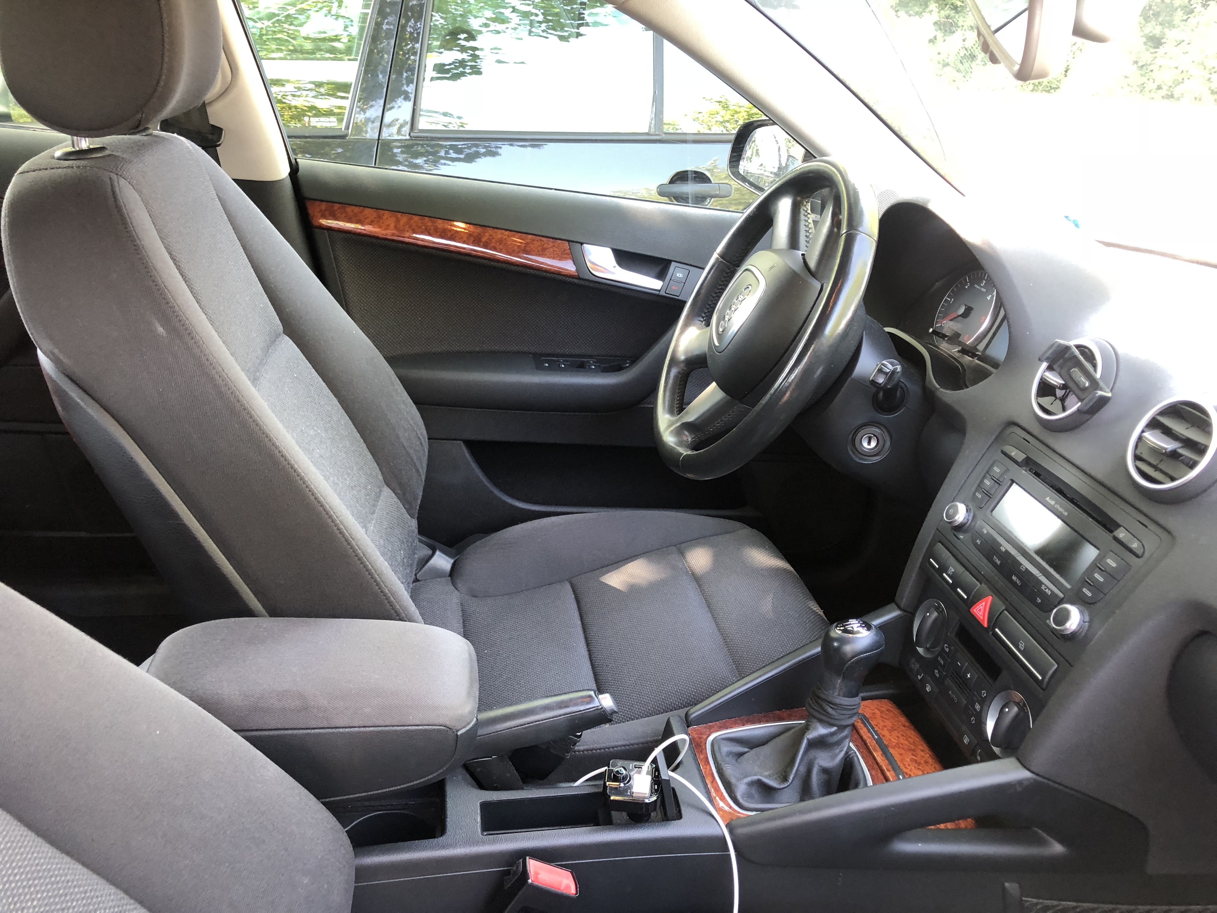 Sort Audi A3 fra 2008
