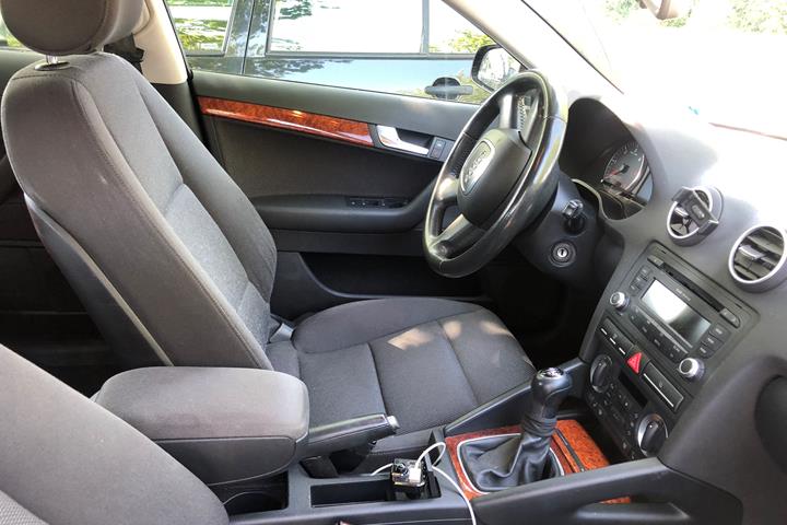 Sort Audi A3 fra 2008