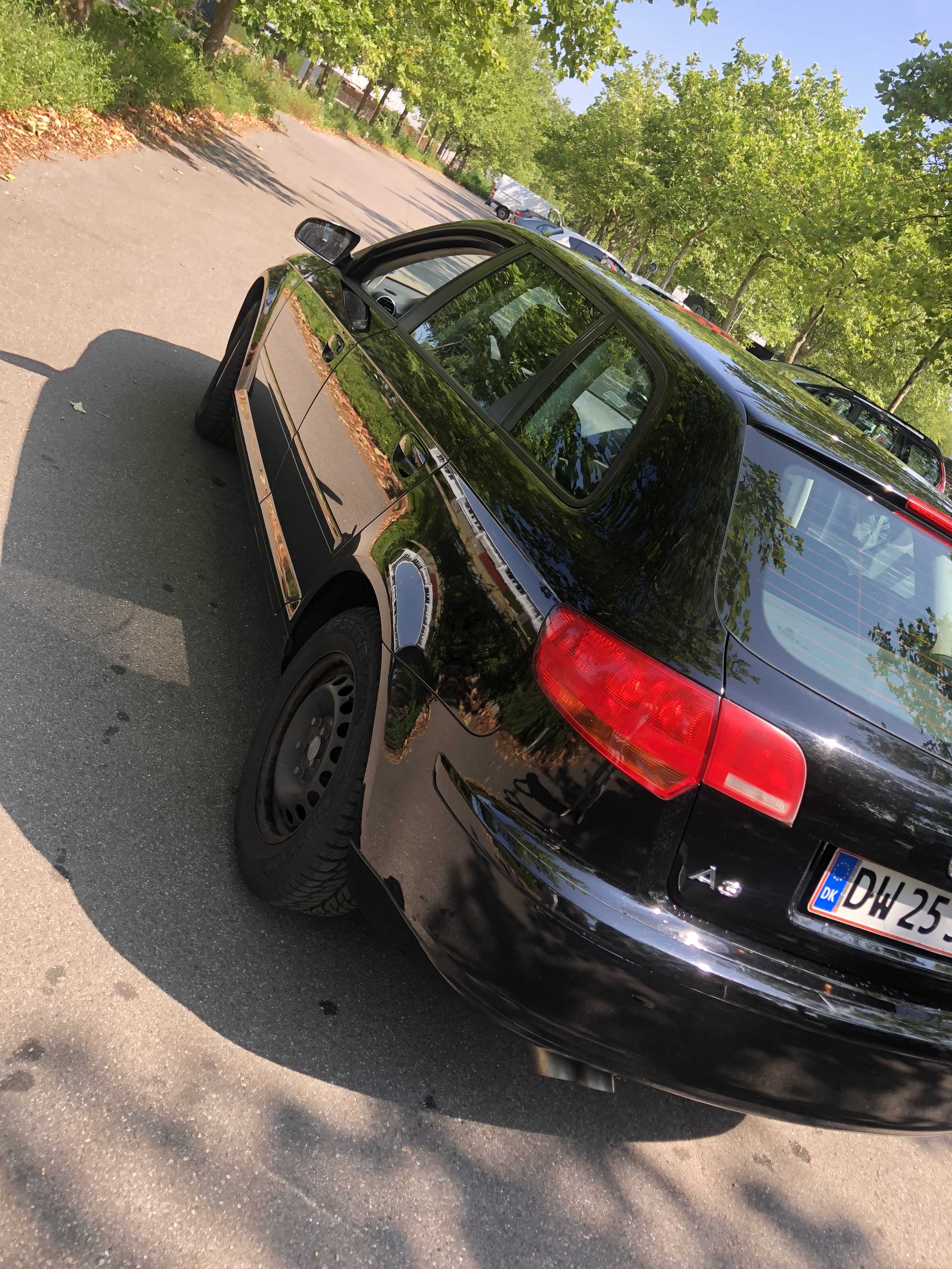 Sort Audi A3 fra 2008