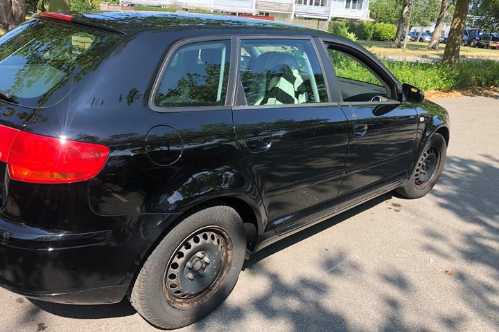Sort Audi A3 fra 2008