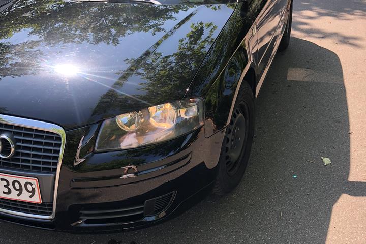 Sort Audi A3 fra 2008