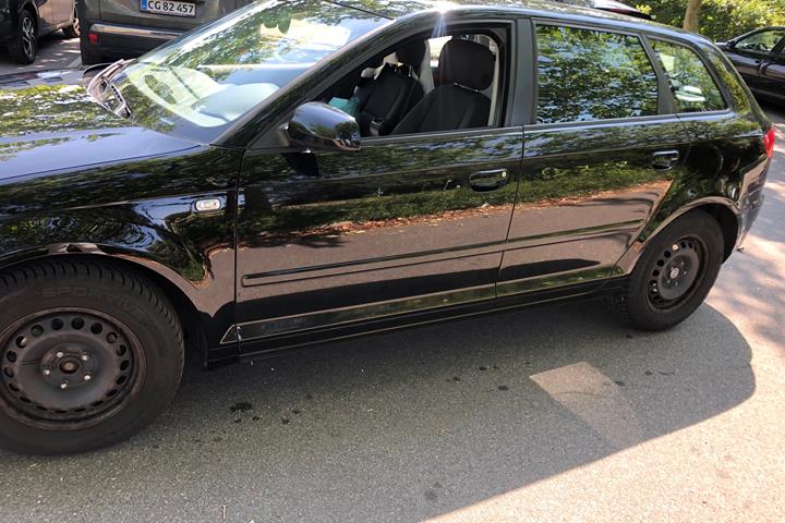 Sort Audi A3 fra 2008