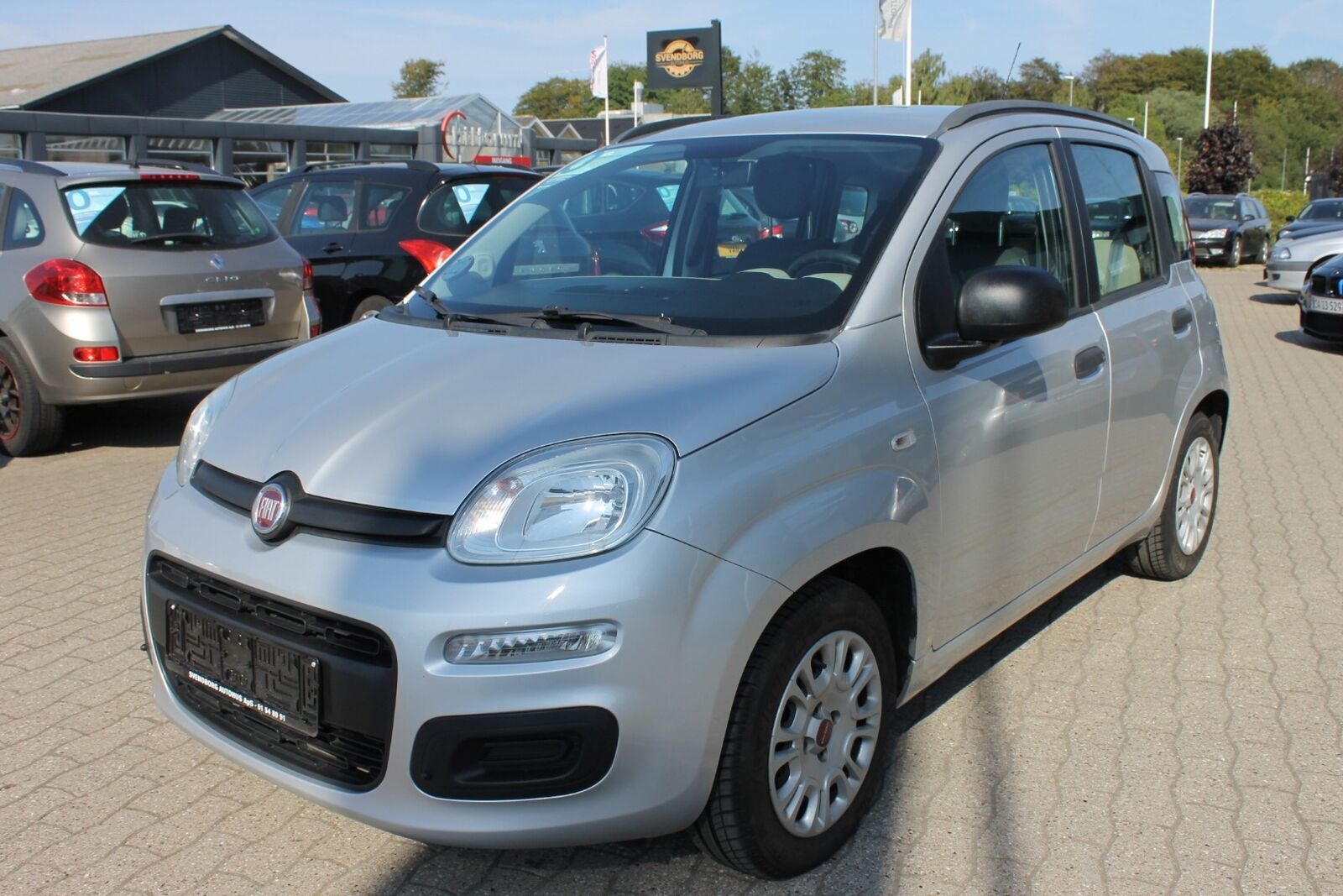 Grå Fiat Panda fra 2012