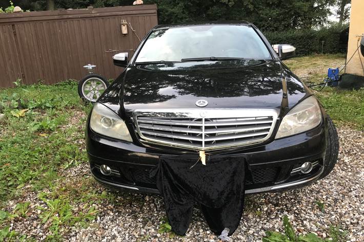 Sort Mercedes C220 d fra 2008