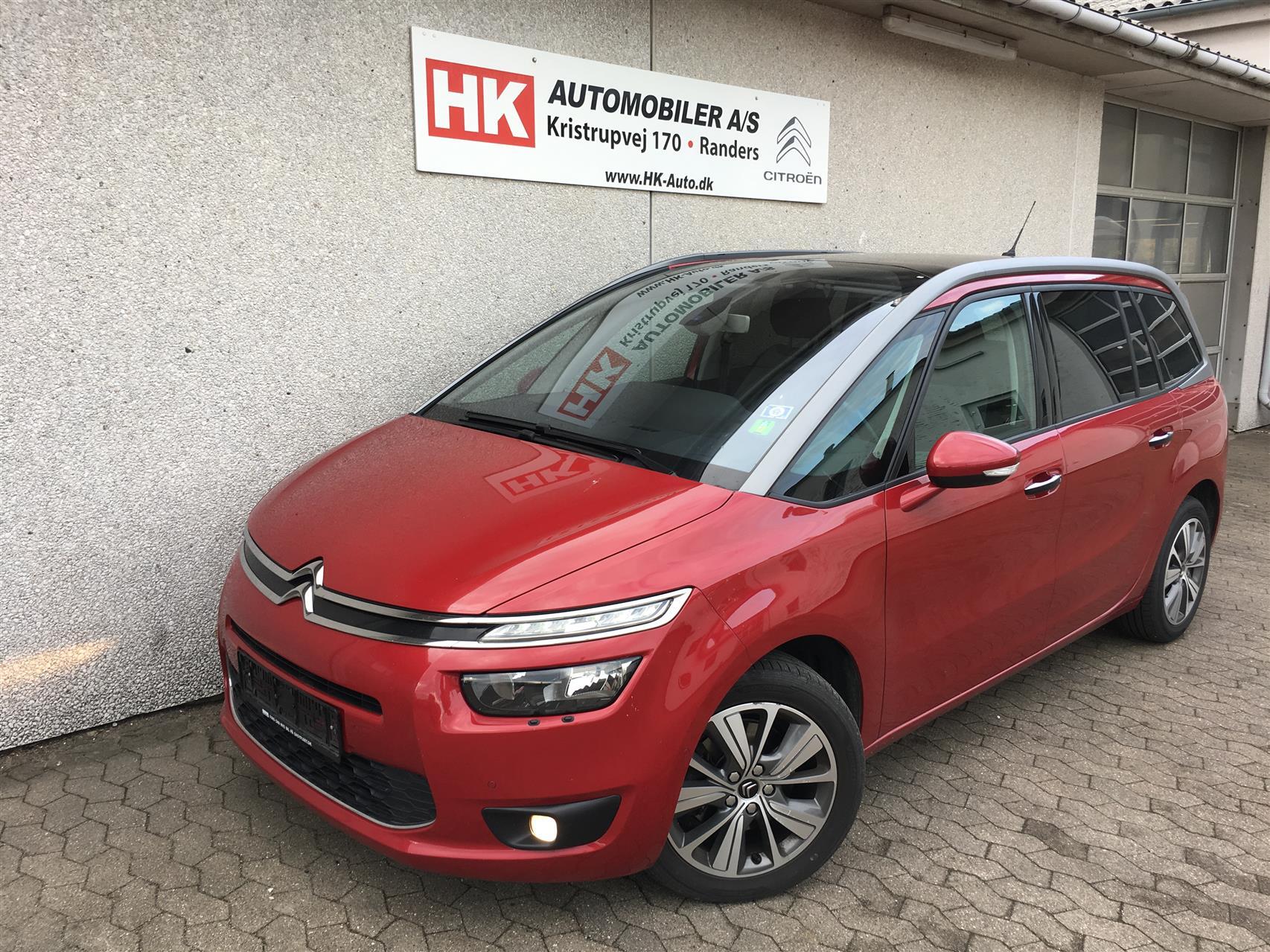 Rød Citroën Grand C4 Picasso fra 2015