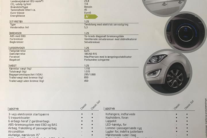 Sølv Hyundai i20 fra 2015