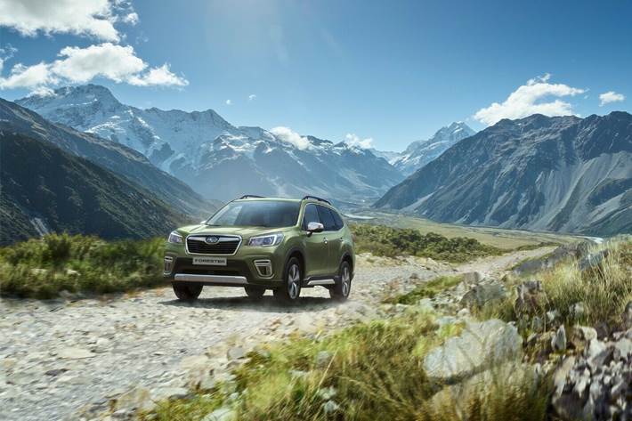 Grøn Subaru Forester fra 2020