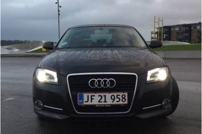 Sort Audi A3 fra 2012