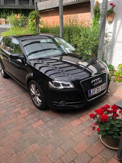 Sort Audi A3 fra 2012