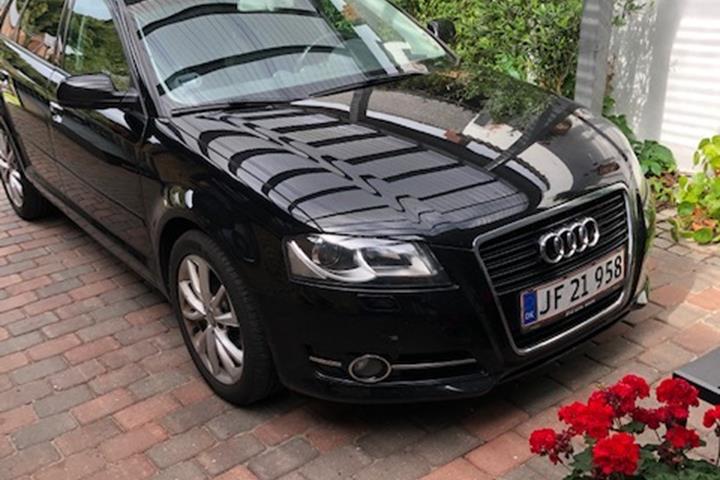 Sort Audi A3 fra 2012