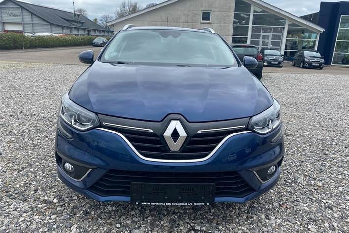 Blå Renault Mégane fra 2018