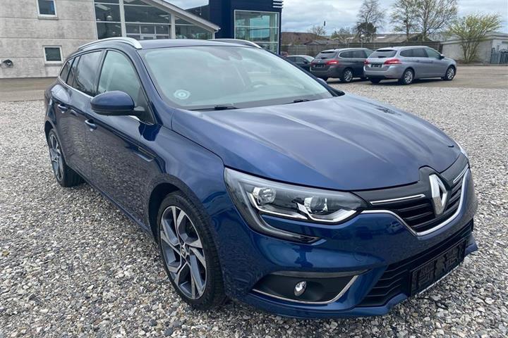 Blå Renault Mégane fra 2018