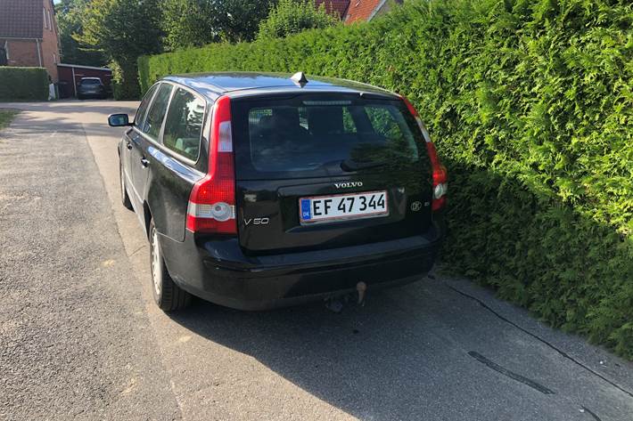 Sort Volvo V50 fra 2005