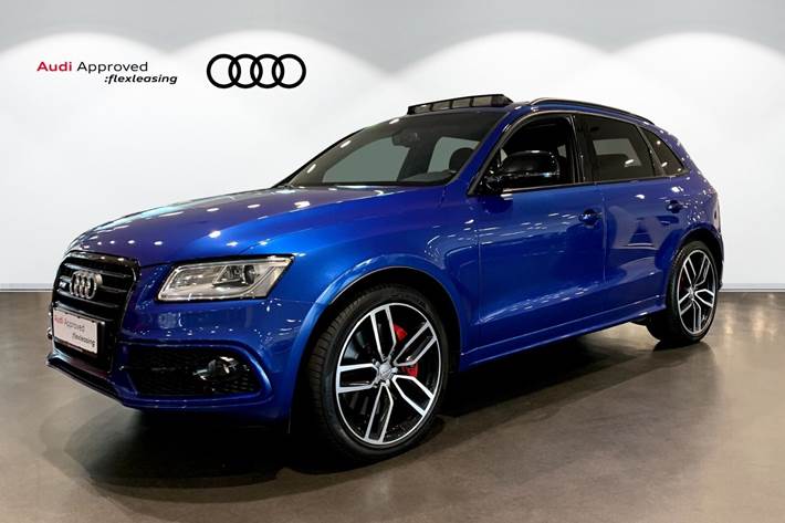 Blå Audi SQ5 fra 2016