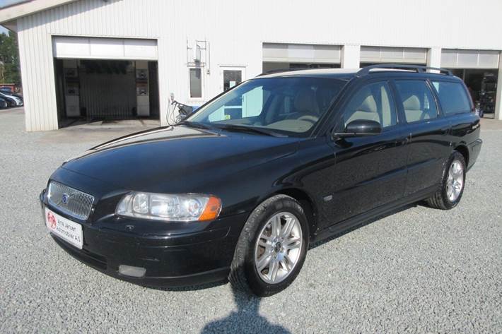 Sort Volvo V70 fra 2006