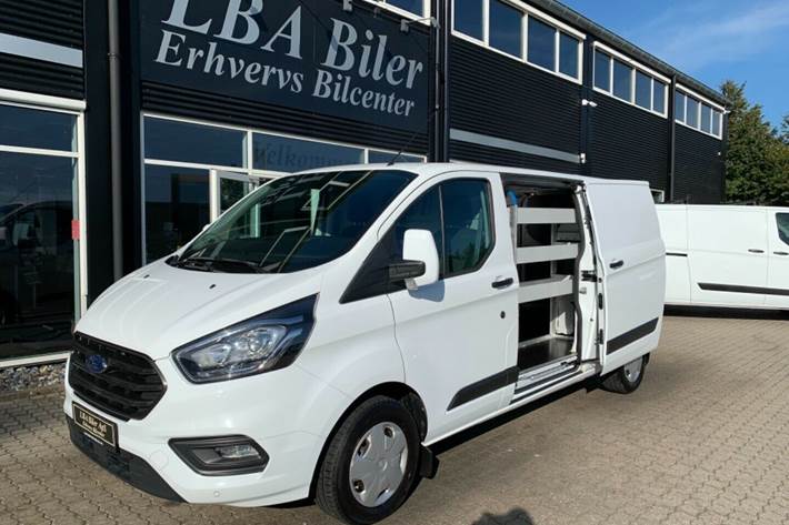 Hvid Ford Transit Custom 300L fra 2018