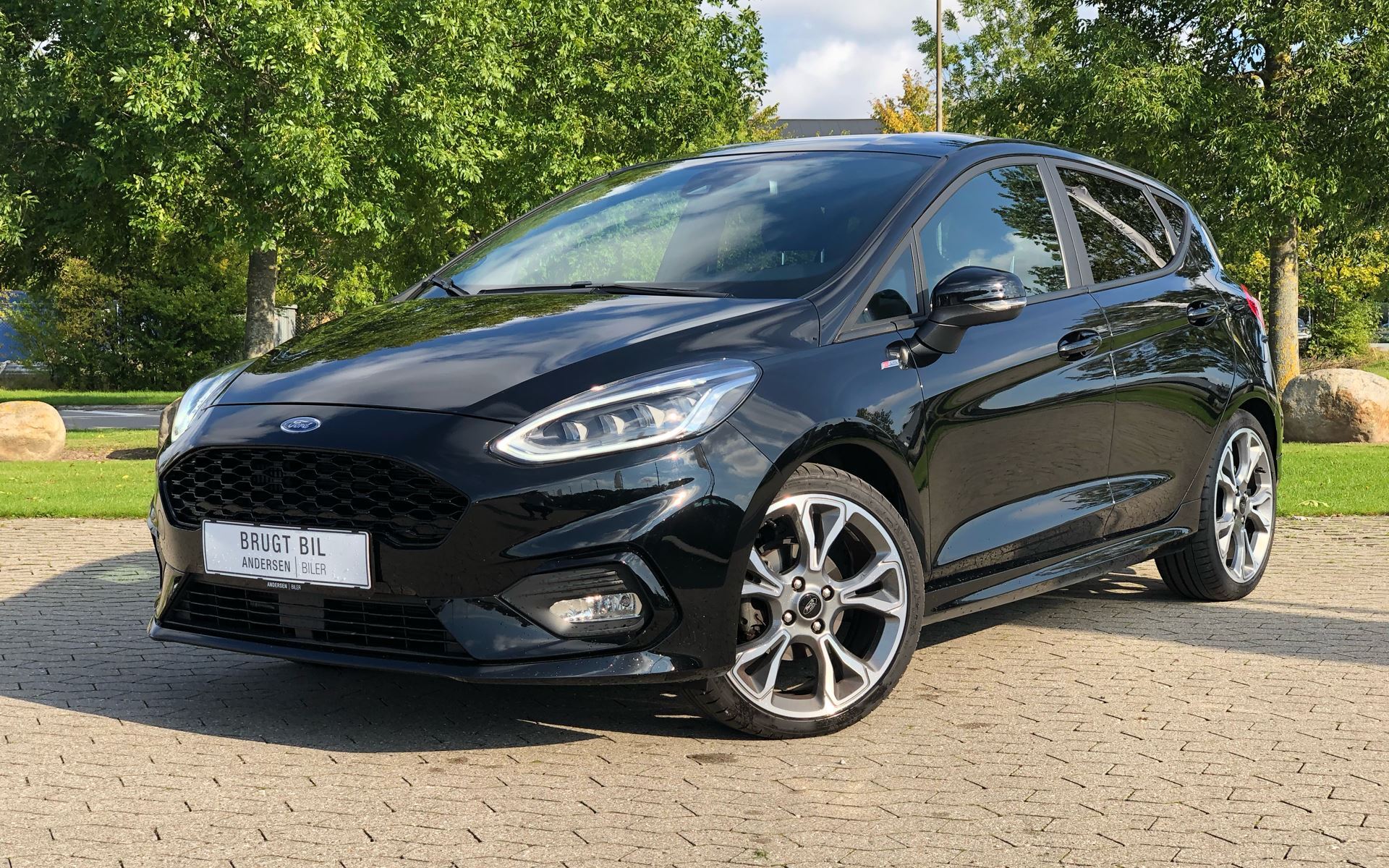 Sort Ford Fiesta fra 2019