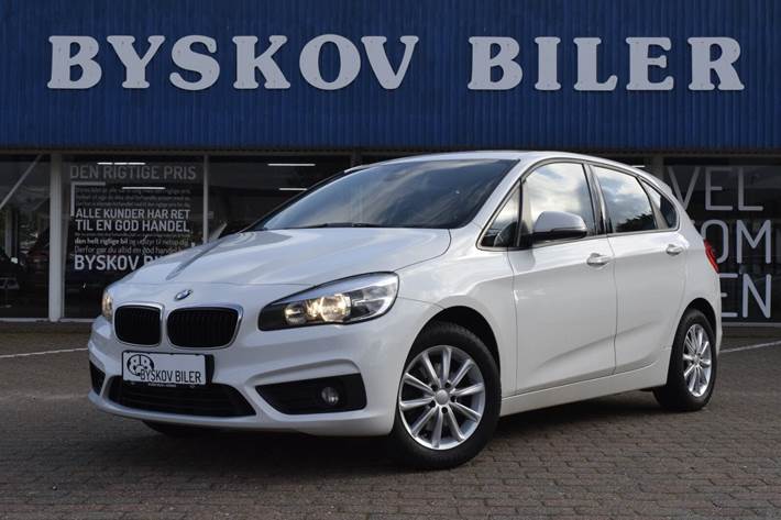 Hvid BMW 218d fra 2015
