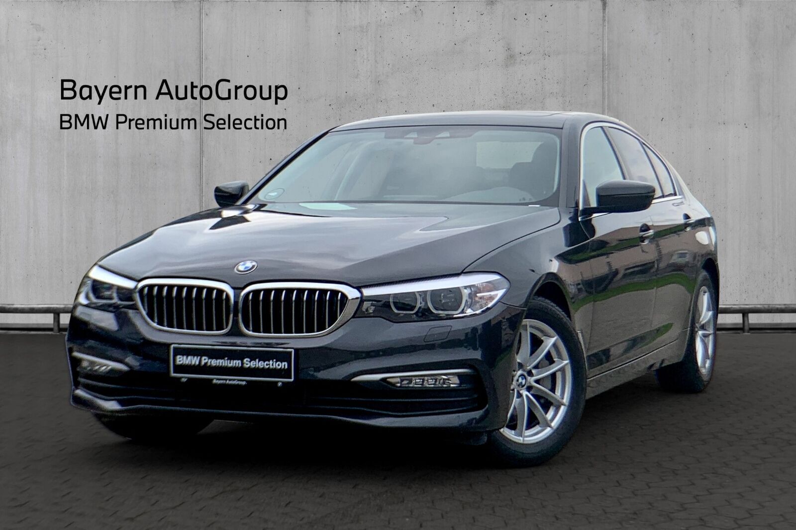 Grå BMW 530d fra 2017