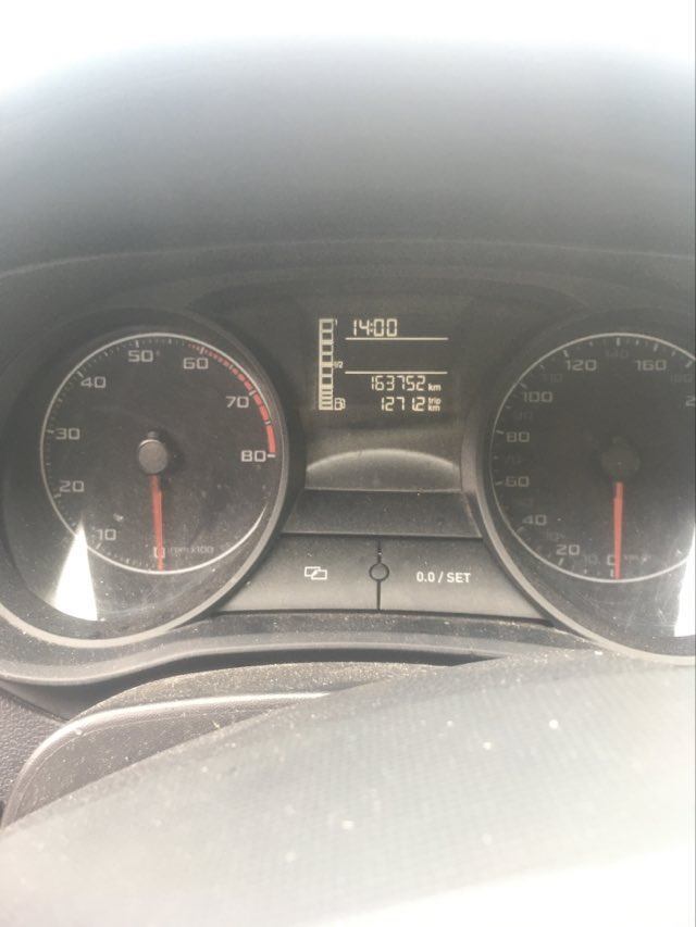 Rød Seat Ibiza fra 2013