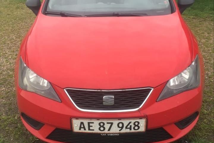 Rød Seat Ibiza fra 2013