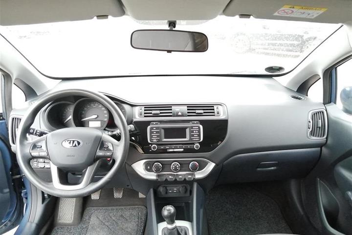 Blå Kia Rio fra 2015
