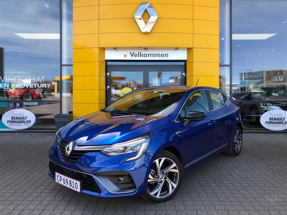 Blå Renault Clio fra 2020