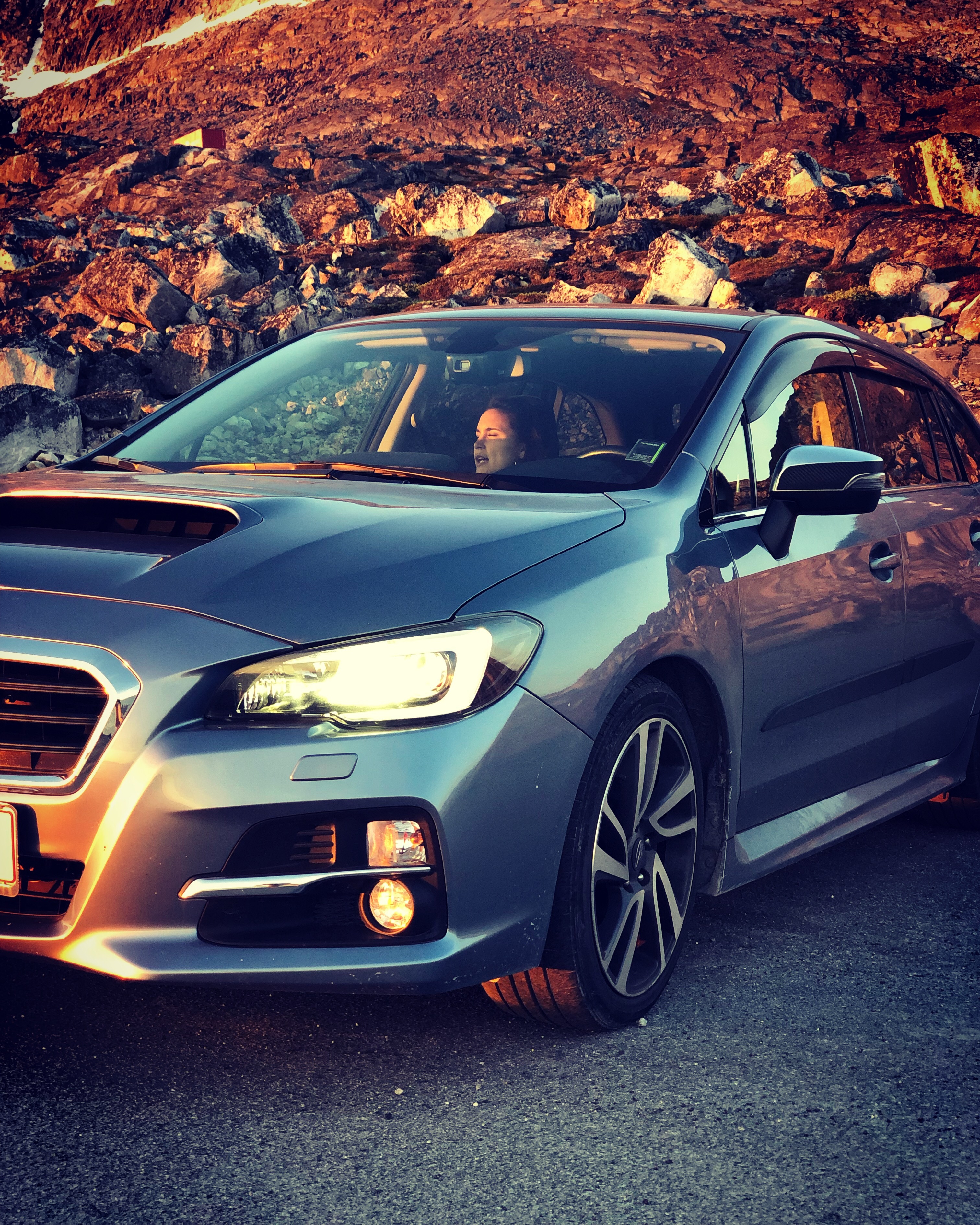 Blå Subaru Levorg fra 2016