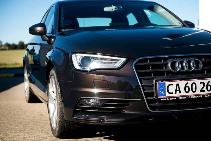 Grå Audi A3 fra 2014