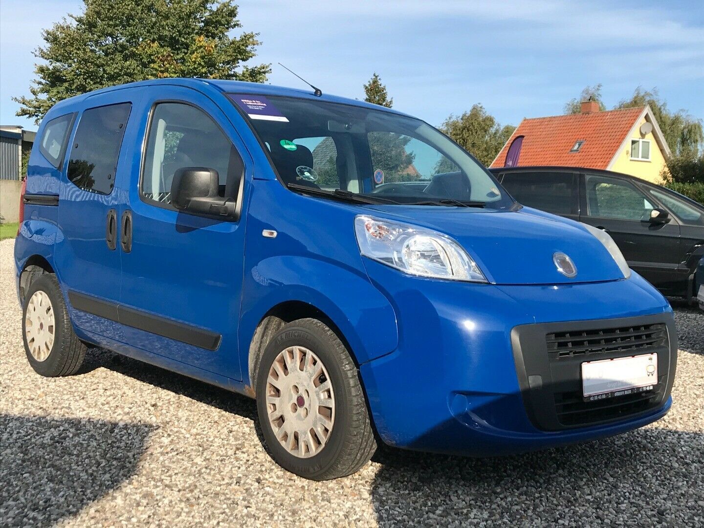 Blå Fiat Qubo fra 2009