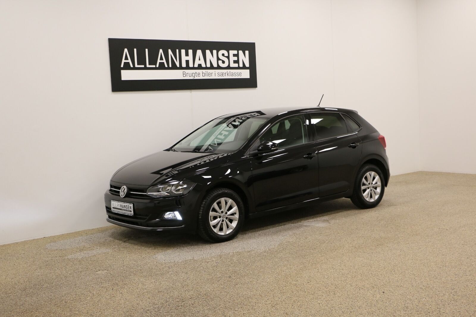 Sort VW Polo fra 2019