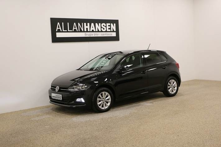 Sort VW Polo fra 2019