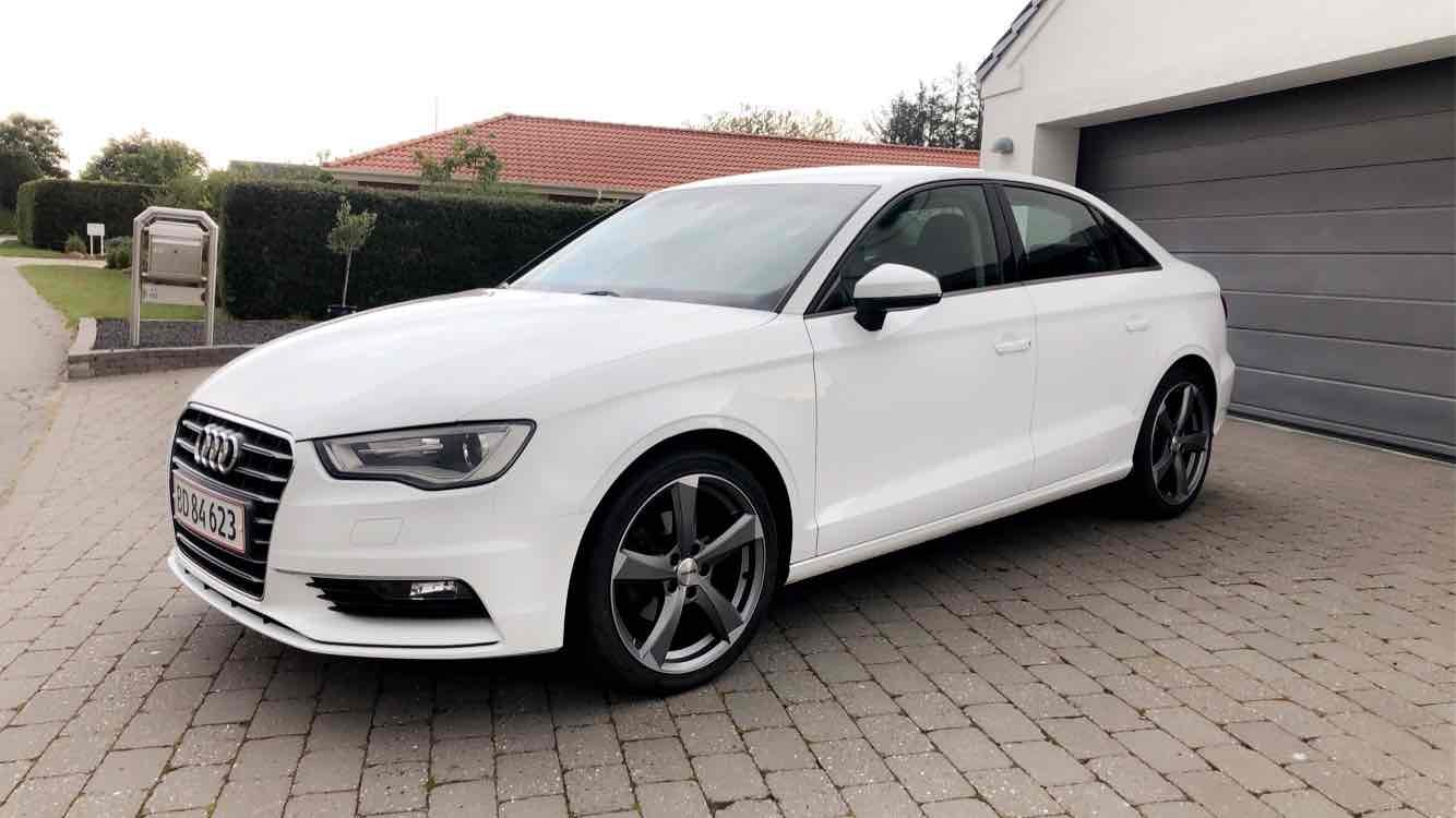 Hvid Audi A3 fra 2016