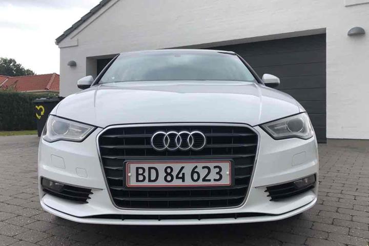 Hvid Audi A3 fra 2016