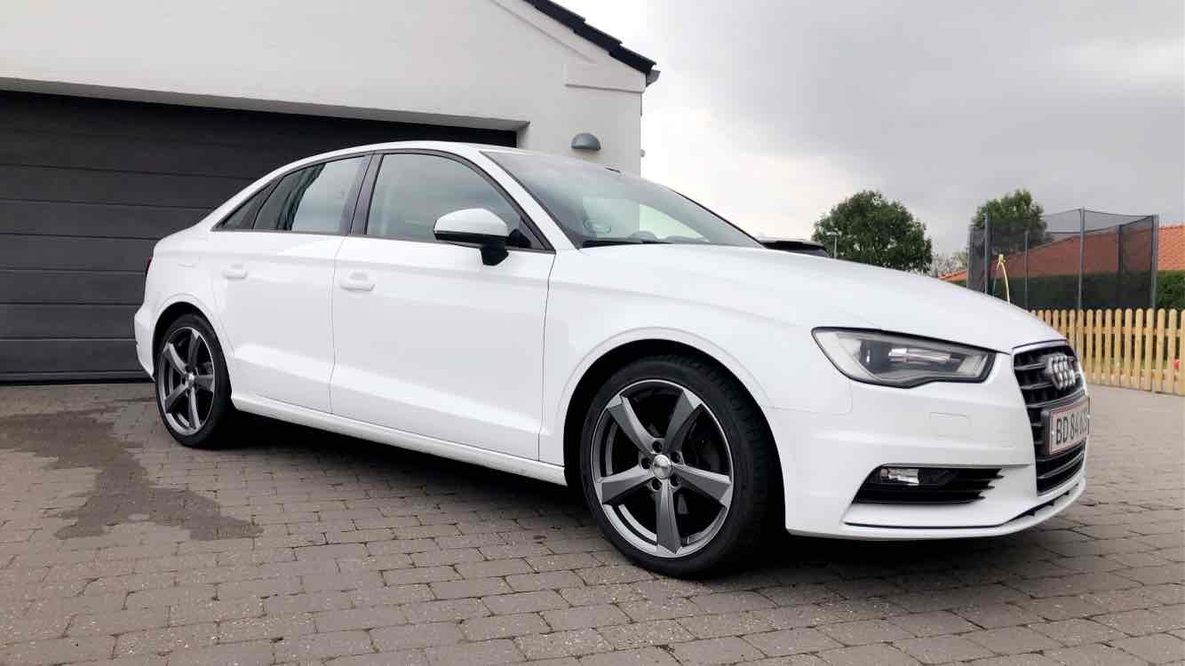 Hvid Audi A3 fra 2016