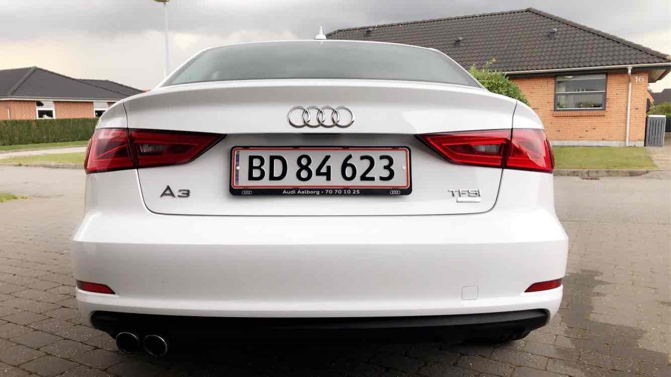 Hvid Audi A3 fra 2016