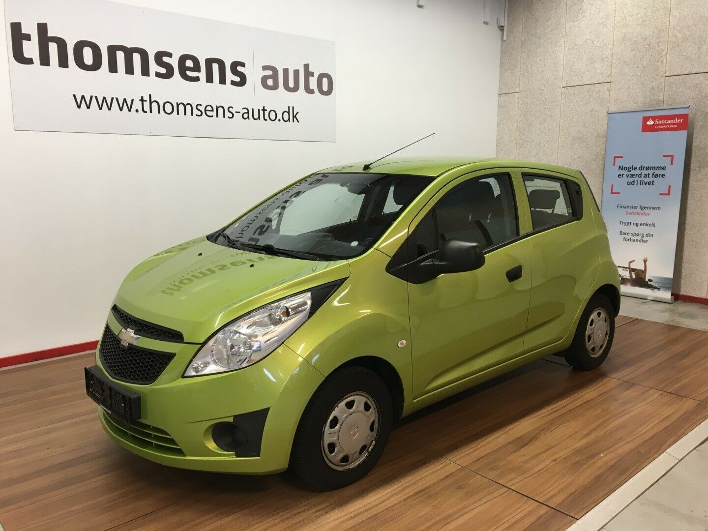 Grøn Chevrolet Spark fra 2012