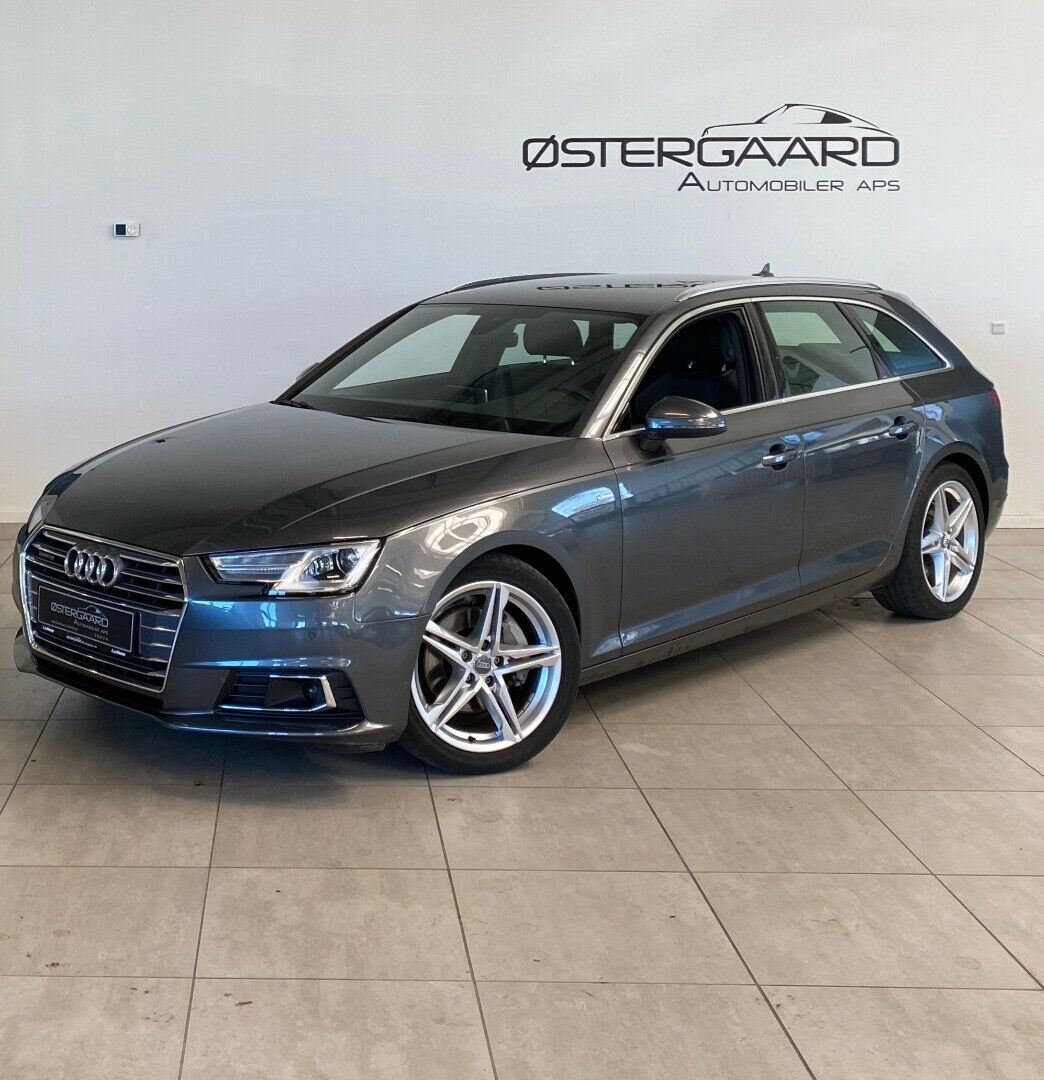 Grå Audi A4 fra 2017