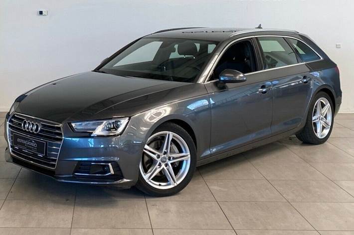 Grå Audi A4 fra 2017